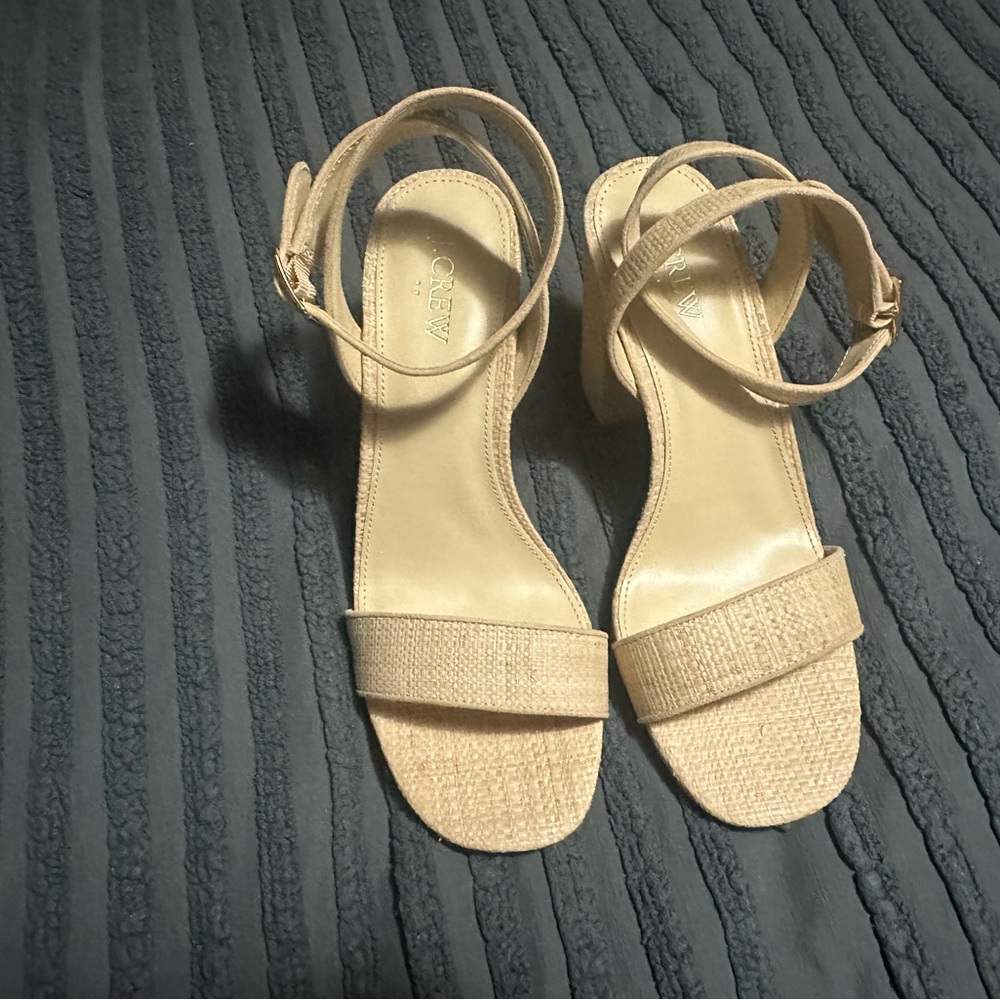 J. Crew Tan Heels